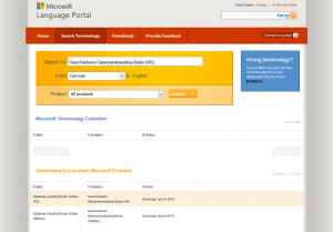 Microsoft Language Portal